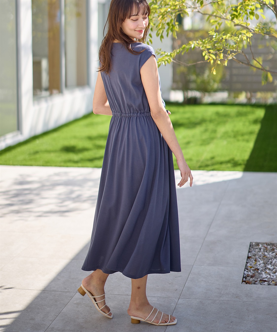 Rosemadame 汗染み防止加工ドロストワンピース （マタニティ&授乳服）_sub_6