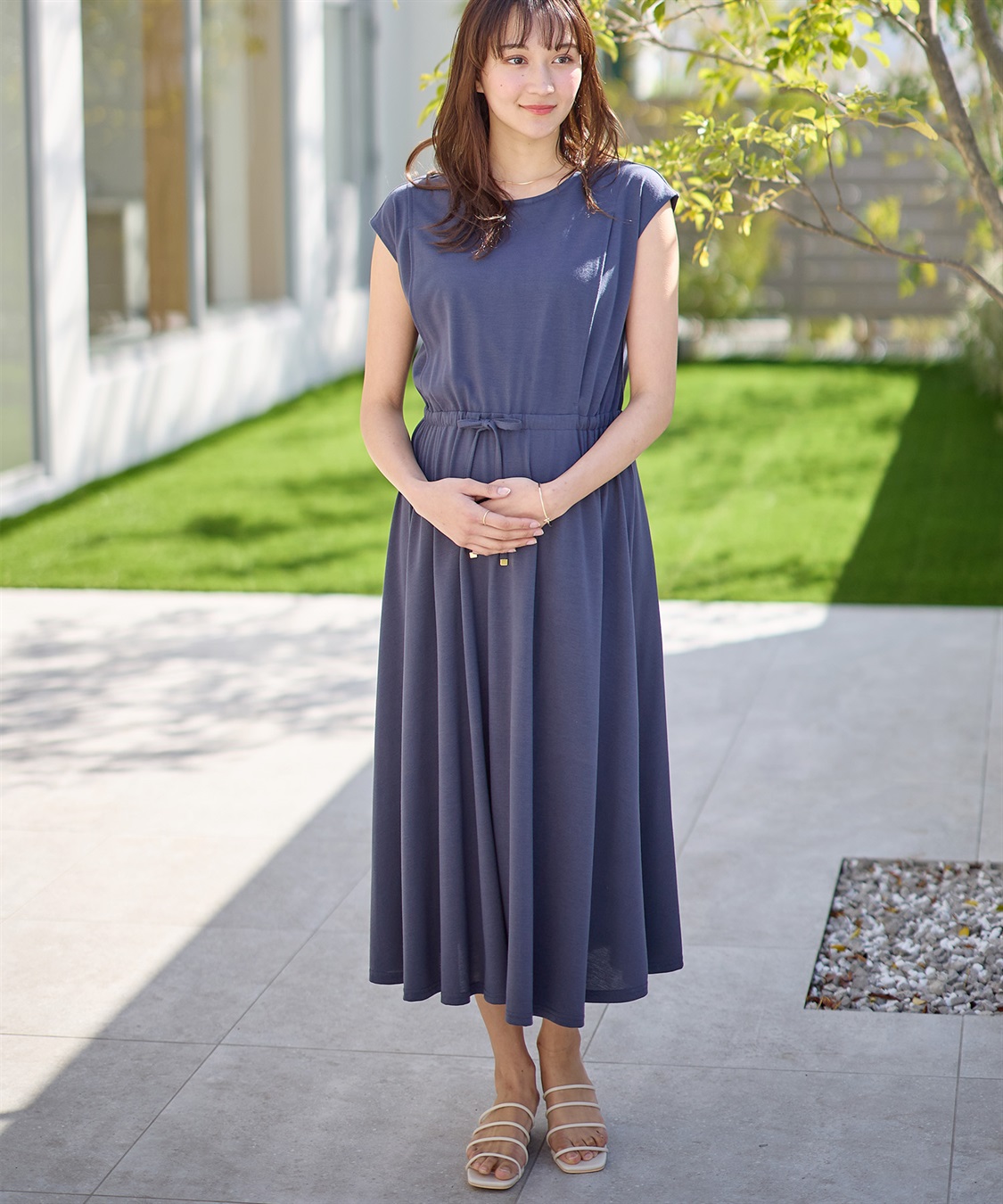 Rosemadame 汗染み防止加工ドロストワンピース （マタニティ&授乳服）_sub_7