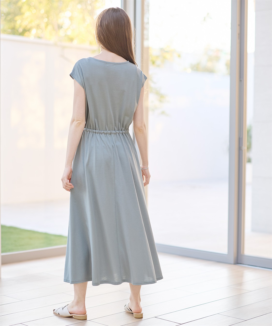 Rosemadame 汗染み防止加工ドロストワンピース （マタニティ&授乳服）_sub_14