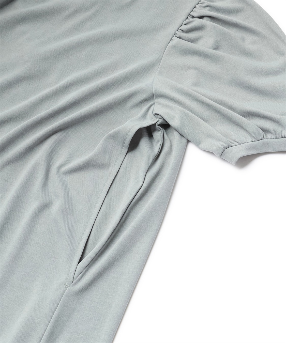 Rosemadame 汗染み防止加工ボリュームスリーブフレアワンピース（マタニティ&授乳服）_sub_24