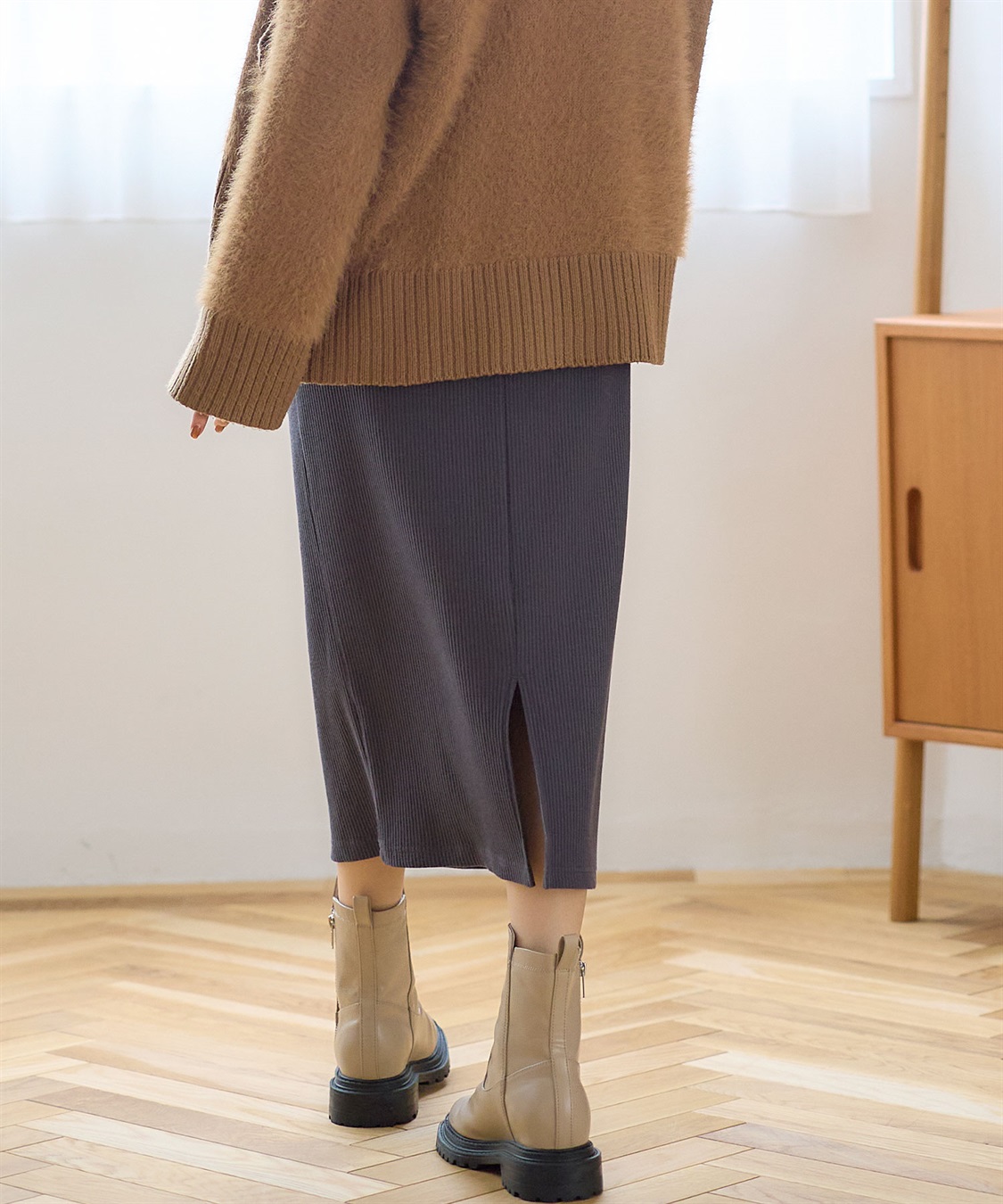 Rosemadame リブナロースカート（マタニティ~産後）妊婦服 産前・産後対応_sub_13