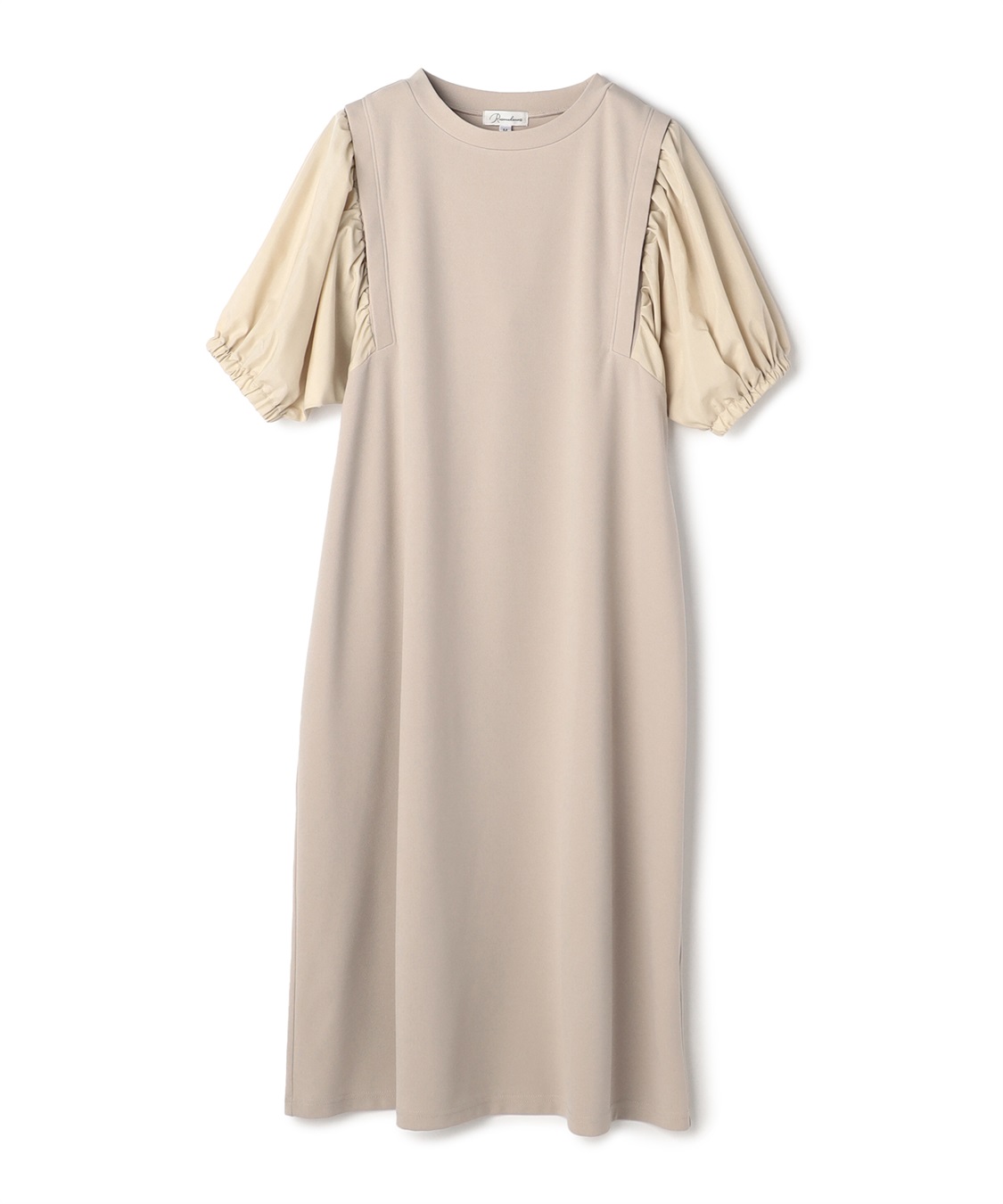 Rosemadame 異素材ボリュームスリーブ強撚スムースワンピース_sub_23