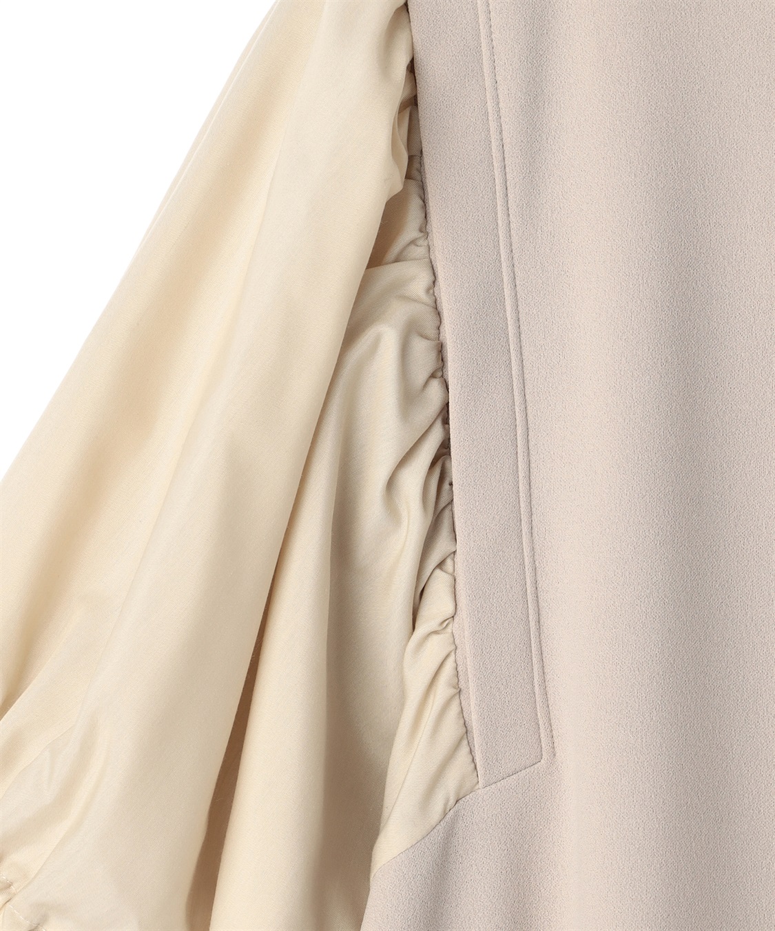 Rosemadame 異素材ボリュームスリーブ強撚スムースワンピース_sub_27