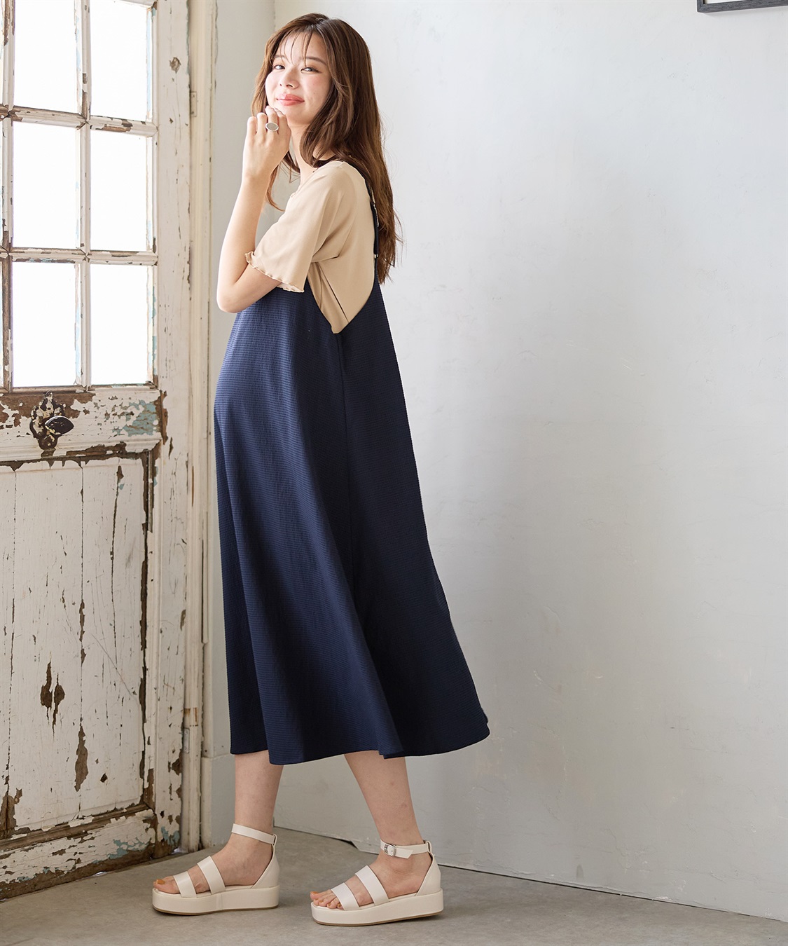 Rosemadame サッカーシアートップス&キャミワンピセット（マタニティ&授乳服）_sub_4