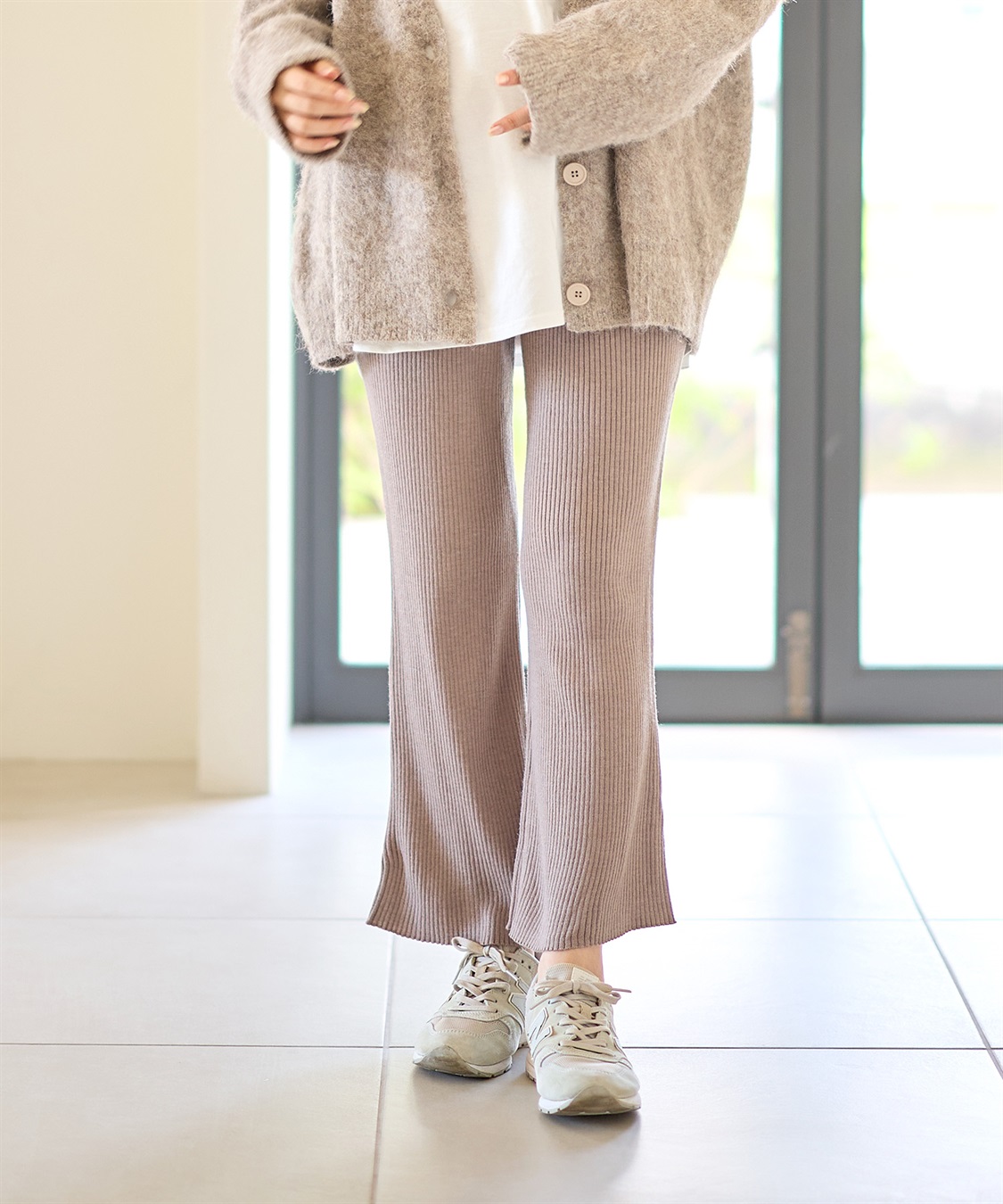 Rosemadame ニットリブフレアパンツ(マタニティ/妊婦服 産前・産後対応)_sub_6