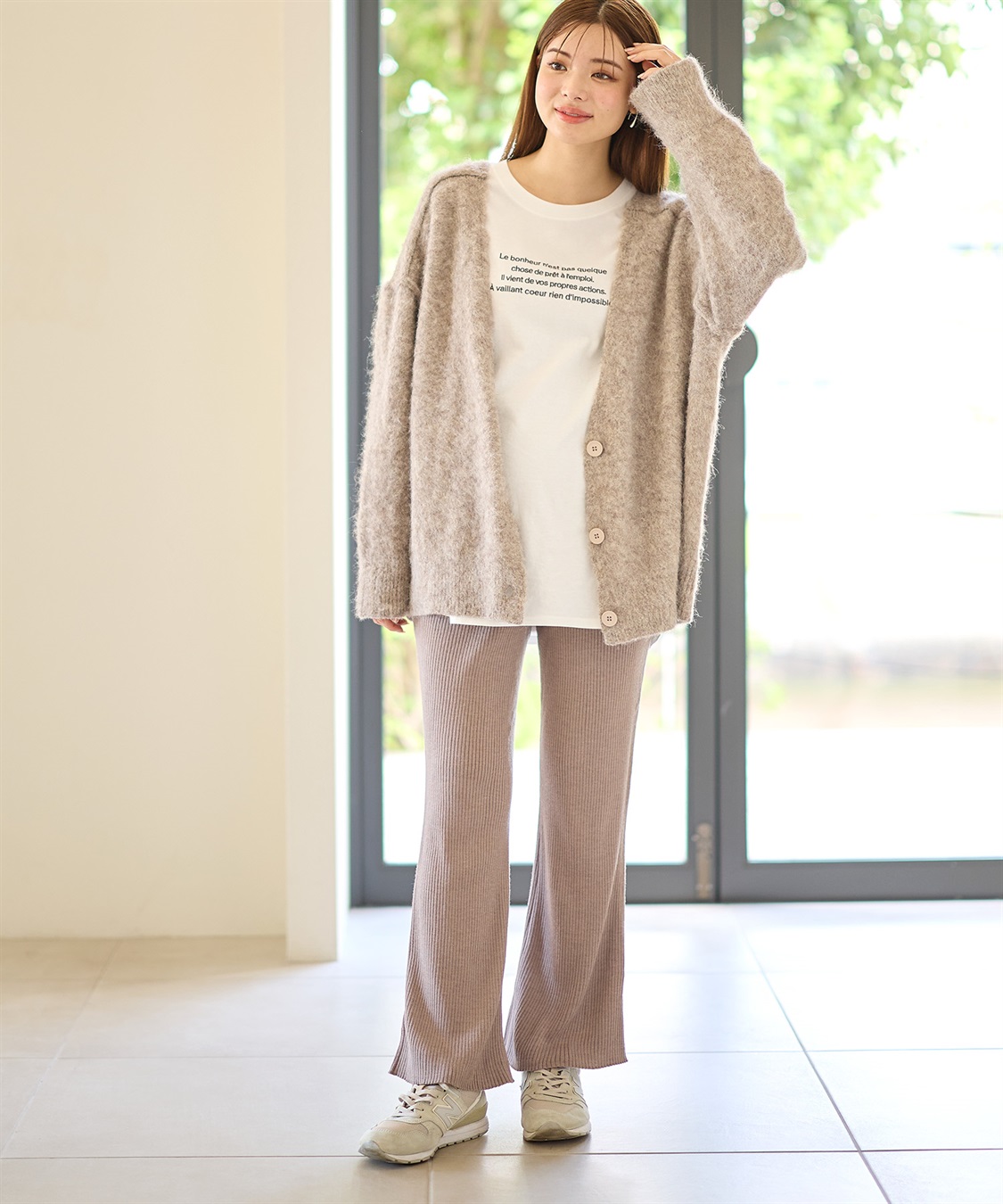 Rosemadame ニットリブフレアパンツ(マタニティ/妊婦服 産前・産後対応)_sub_8