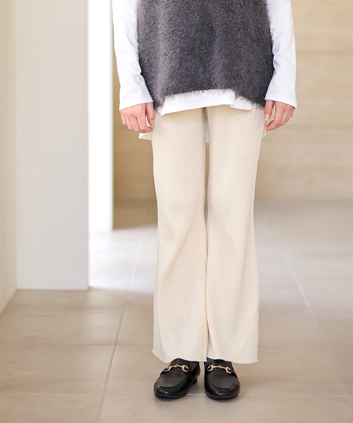 Rosemadame ニットリブフレアパンツ(マタニティ/妊婦服 産前・産後対応)_sub_13