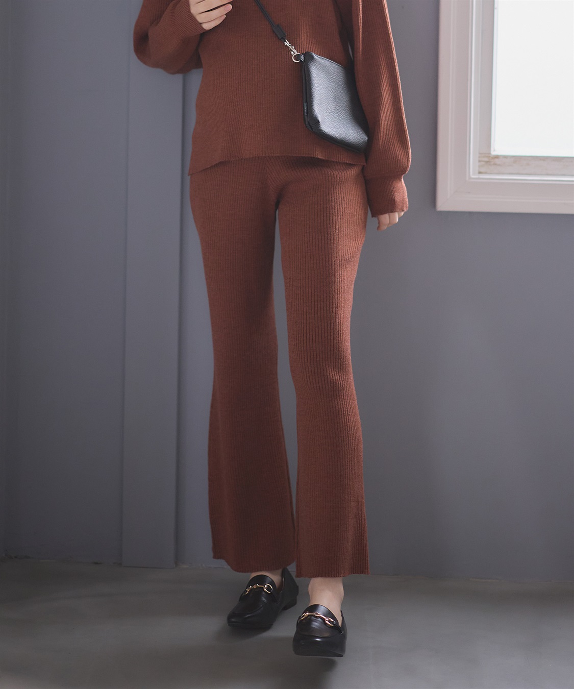 Rosemadame ニットリブフレアパンツ(マタニティ/妊婦服 産前・産後対応)_sub_17