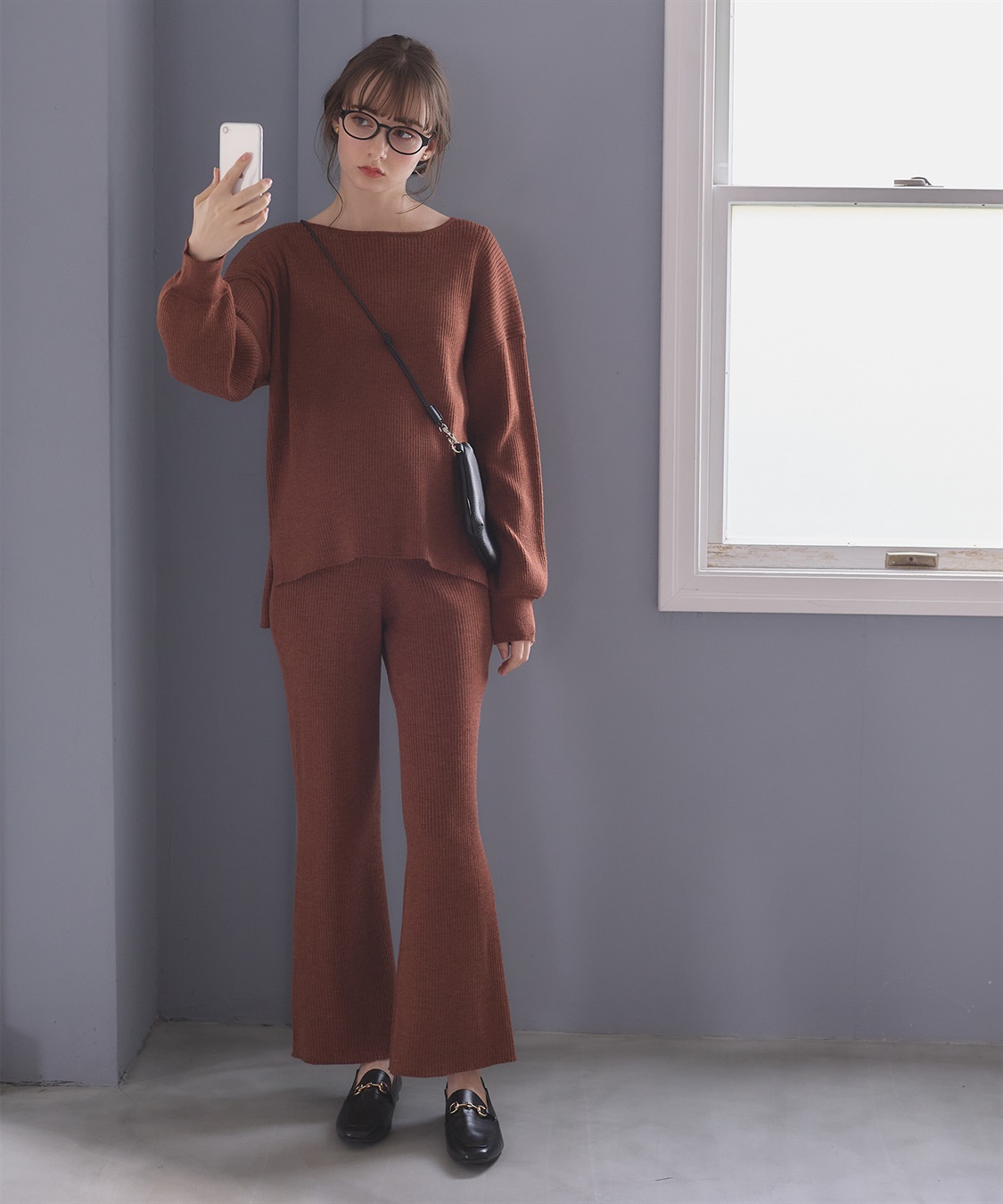 Rosemadame ニットリブフレアパンツ(マタニティ/妊婦服 産前・産後対応)_sub_18