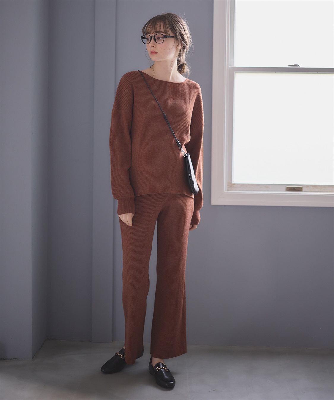 Rosemadame ニットリブフレアパンツ(マタニティ/妊婦服 産前・産後対応)_sub_19