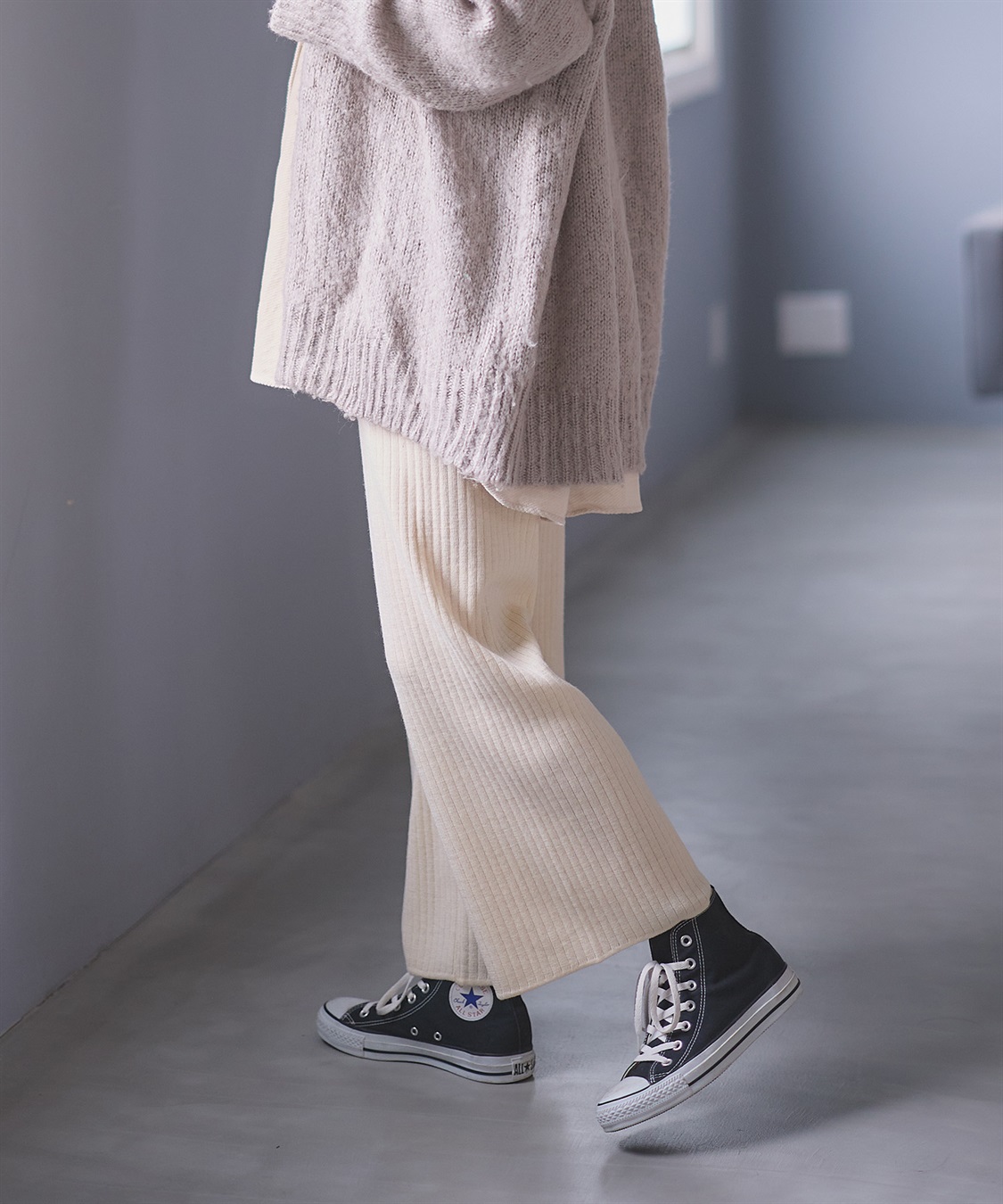 Rosemadame ニットリブワイドパンツ(マタニティ/妊婦服 産前・産後対応)_sub_9