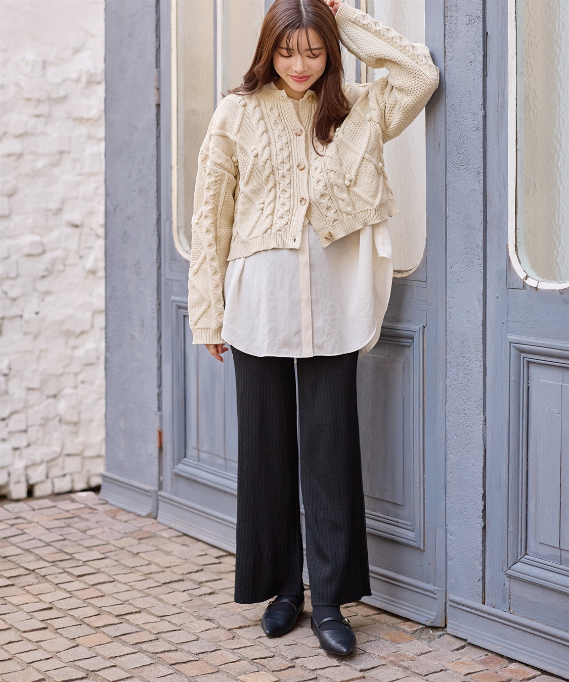 Rosemadame ニットリブワイドパンツ(マタニティ/妊婦服 産前・産後対応)_sub_19