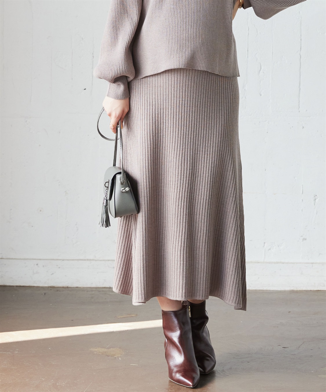 Rosemadame ニットリブフレアスカート(マタニティ/妊婦服 産前・産後対応)_sub_8