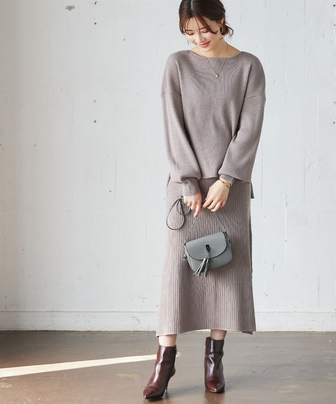 Rosemadame ニットリブフレアスカート(マタニティ/妊婦服 産前・産後対応)_sub_10