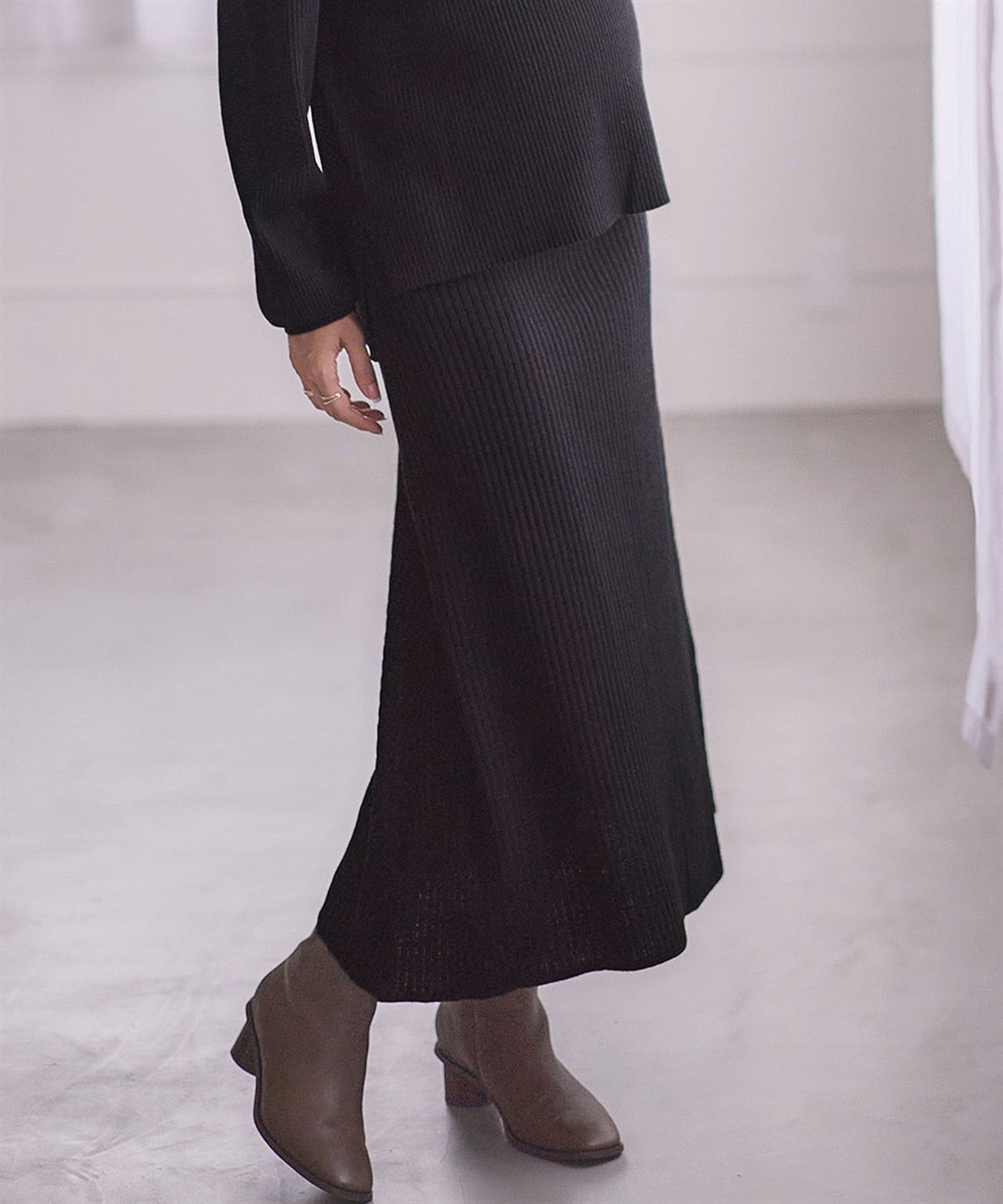 Rosemadame ニットリブフレアスカート(マタニティ/妊婦服 産前・産後対応)_sub_13
