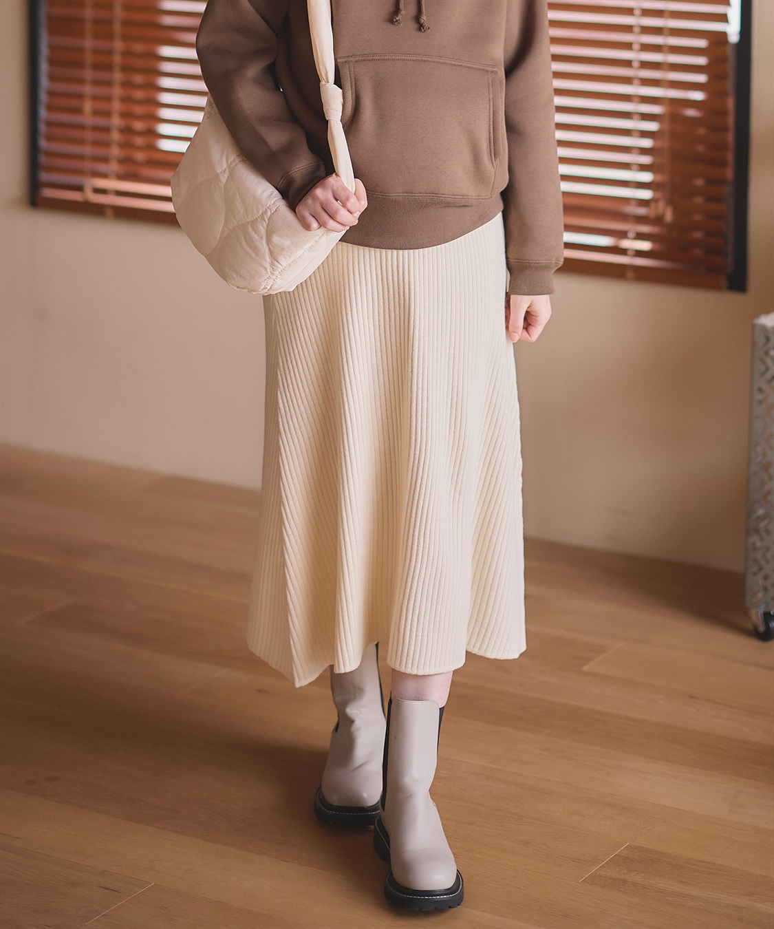 Rosemadame ニットリブフレアスカート(マタニティ/妊婦服 産前・産後対応)_sub_16