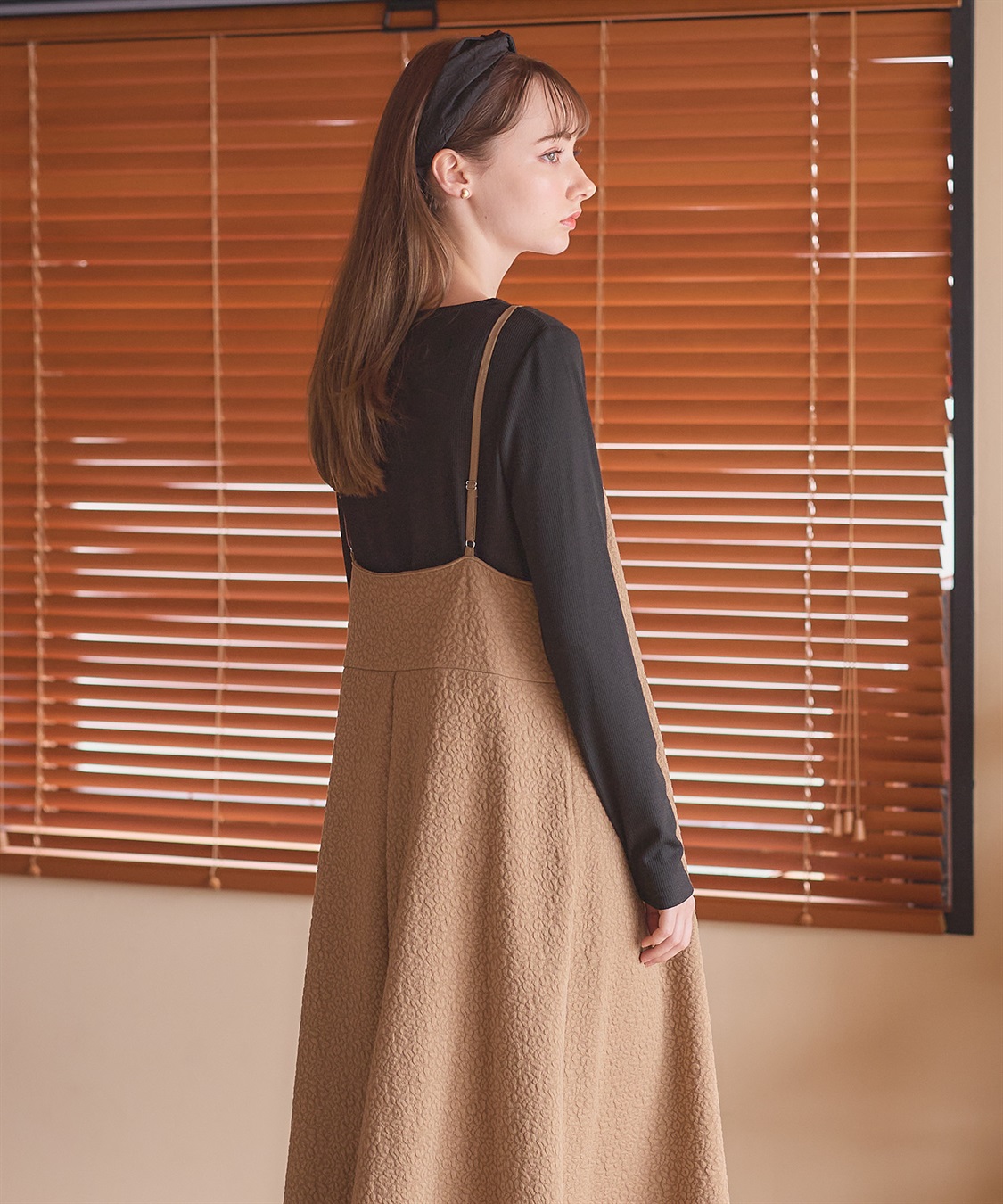 Rosemadame 【セットアイテム】ぽこぽこジャガードキャミワンピ×リブカットソー(マタニティ/授乳服）授乳楽々 妊婦服 産前・産後対応_sub_8