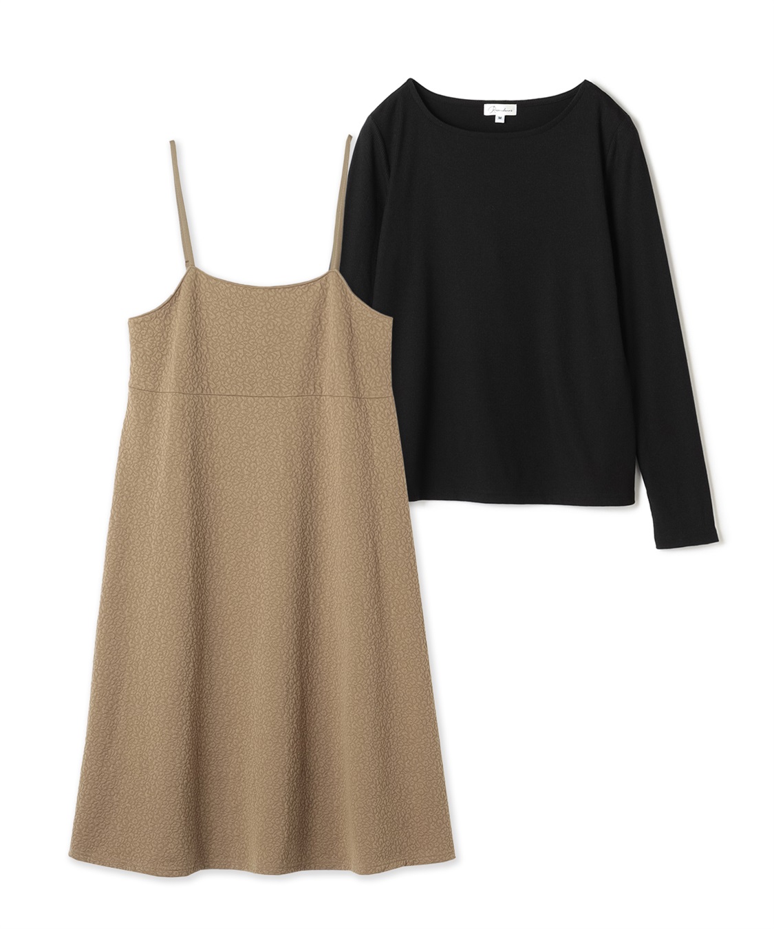 Rosemadame 【セットアイテム】ぽこぽこジャガードキャミワンピ×リブカットソー(マタニティ/授乳服）授乳楽々 妊婦服 産前・産後対応_sub_9