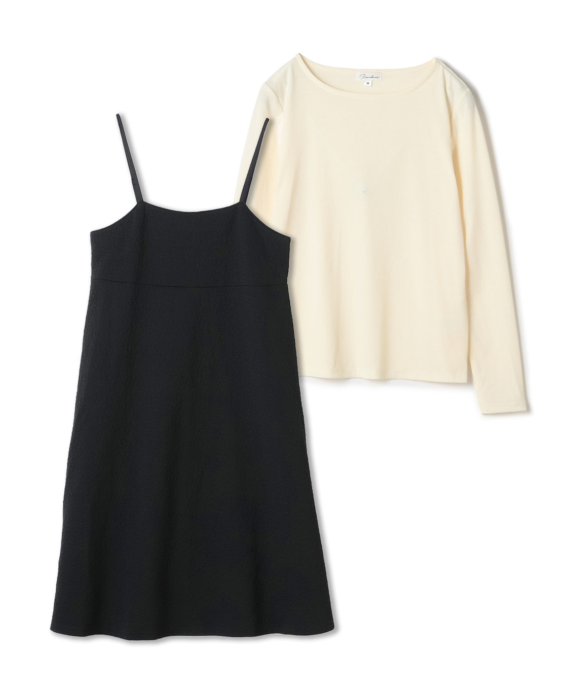 Rosemadame 【セットアイテム】ぽこぽこジャガードキャミワンピ×リブカットソー(マタニティ/授乳服）授乳楽々 妊婦服 産前・産後対応_sub_16