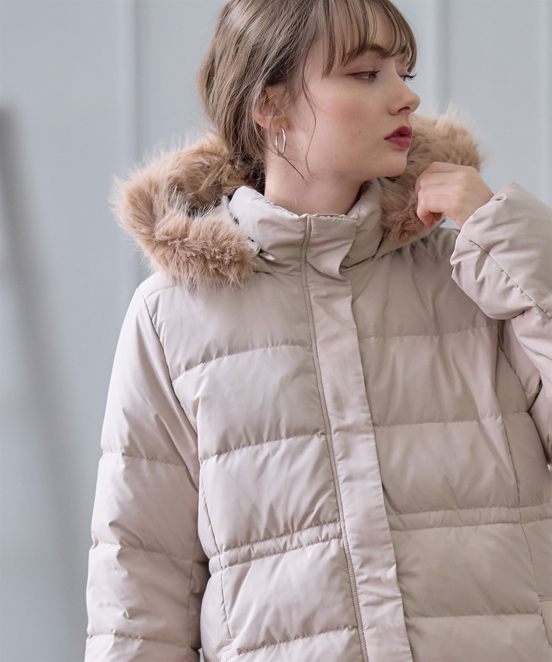 Rosemadame マットタフタダウンママコート＆ケープセット(マタニティ&授乳服）妊婦服 産前・産後対応_sub_23