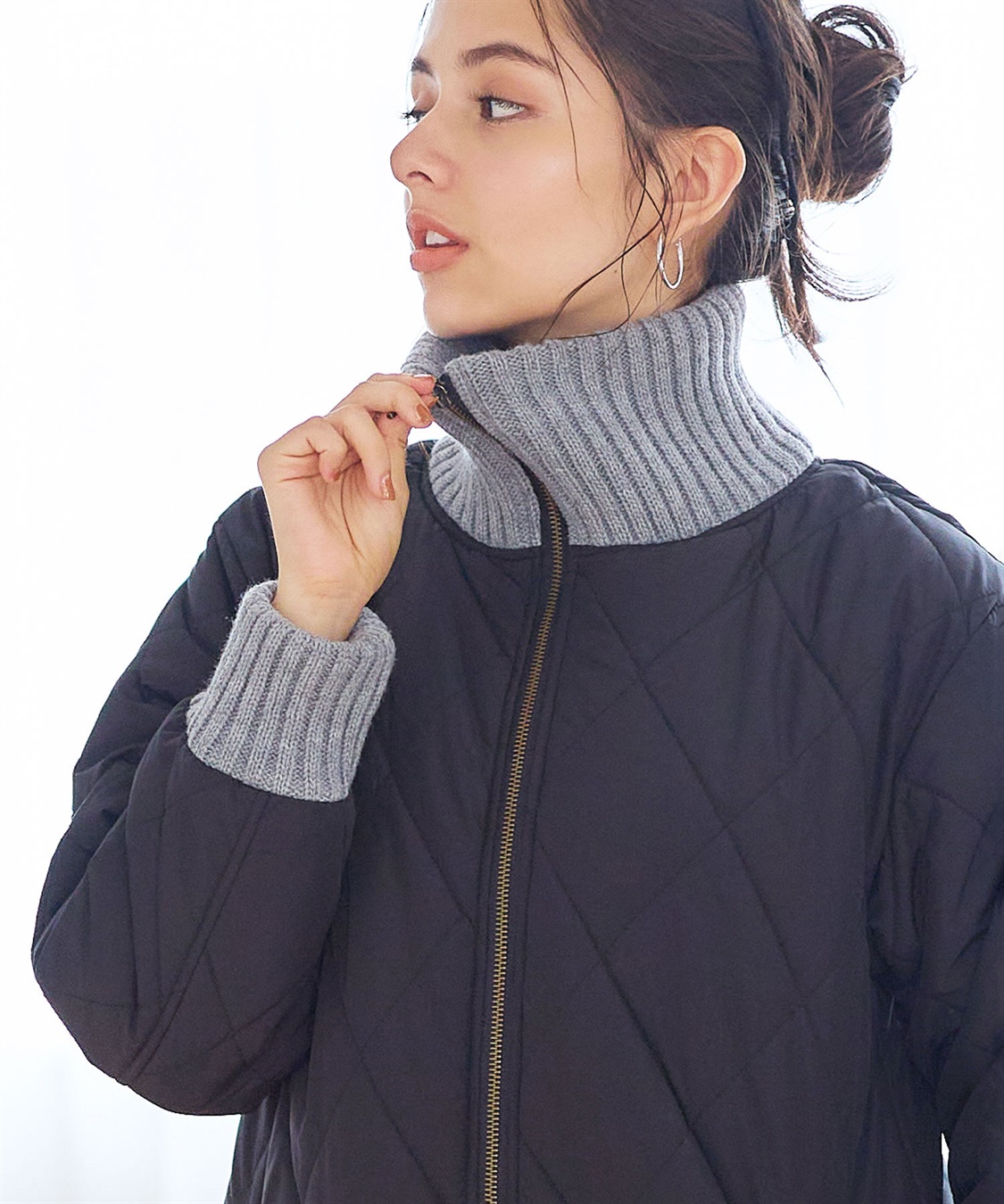 Rosemadame バイカラー キルト中わたママコート&ベビー[マタニティ&授乳服）妊婦服 産前・産後対応_sub_8