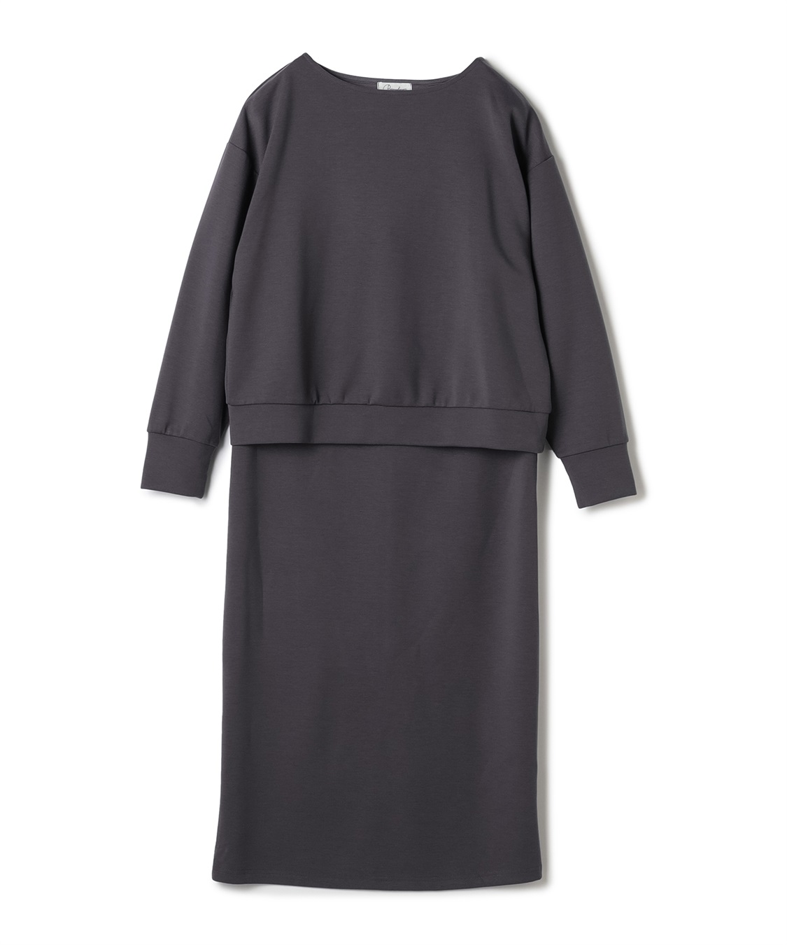 Rosemadame ダンボールセットアップ風 ドッキングワンピース（マタニティ/授乳服）授乳口付き 授乳楽々 妊婦服 産前・産後対応_sub_23