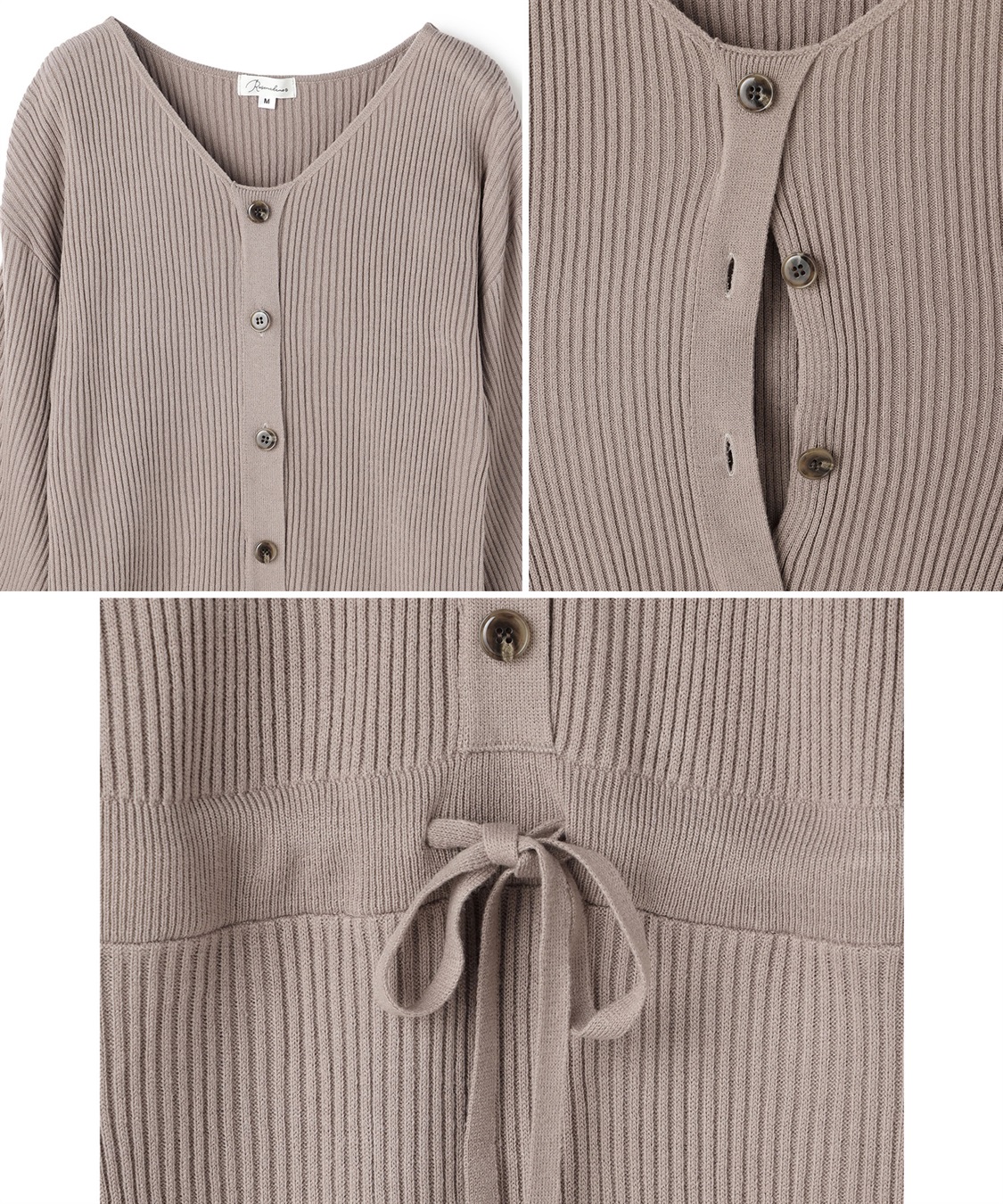 Rosemadame フロントボタンリブニットフレアワンピース(マタニティ&授乳服）授乳口付き 授乳楽々 妊婦服 産前・産後対応_sub_26