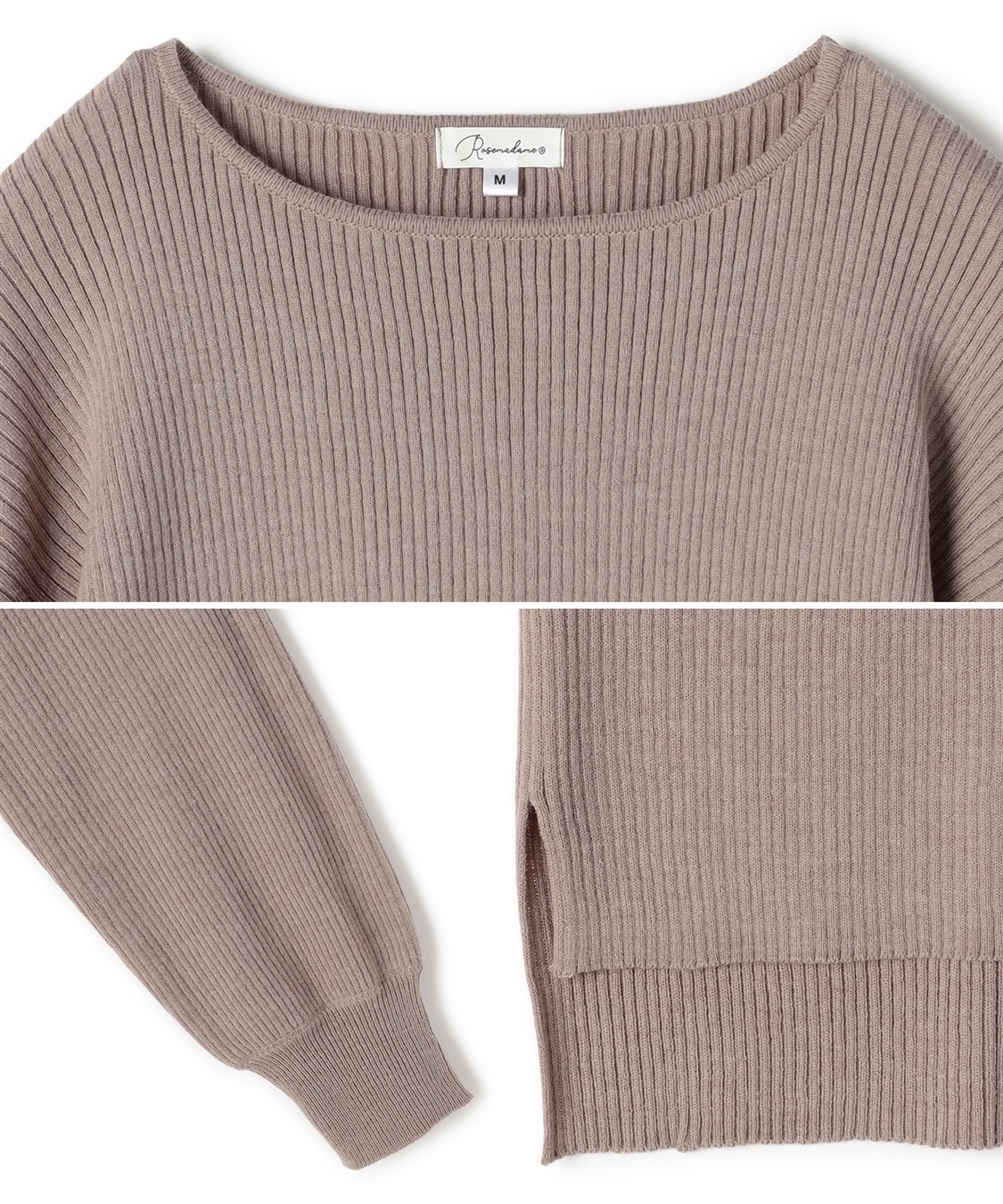 Rosemadame ボリュームスリーブリブニットプルオーバー（マタニティ/授乳服)授乳楽々 妊婦服 産前・産後対応_sub_9