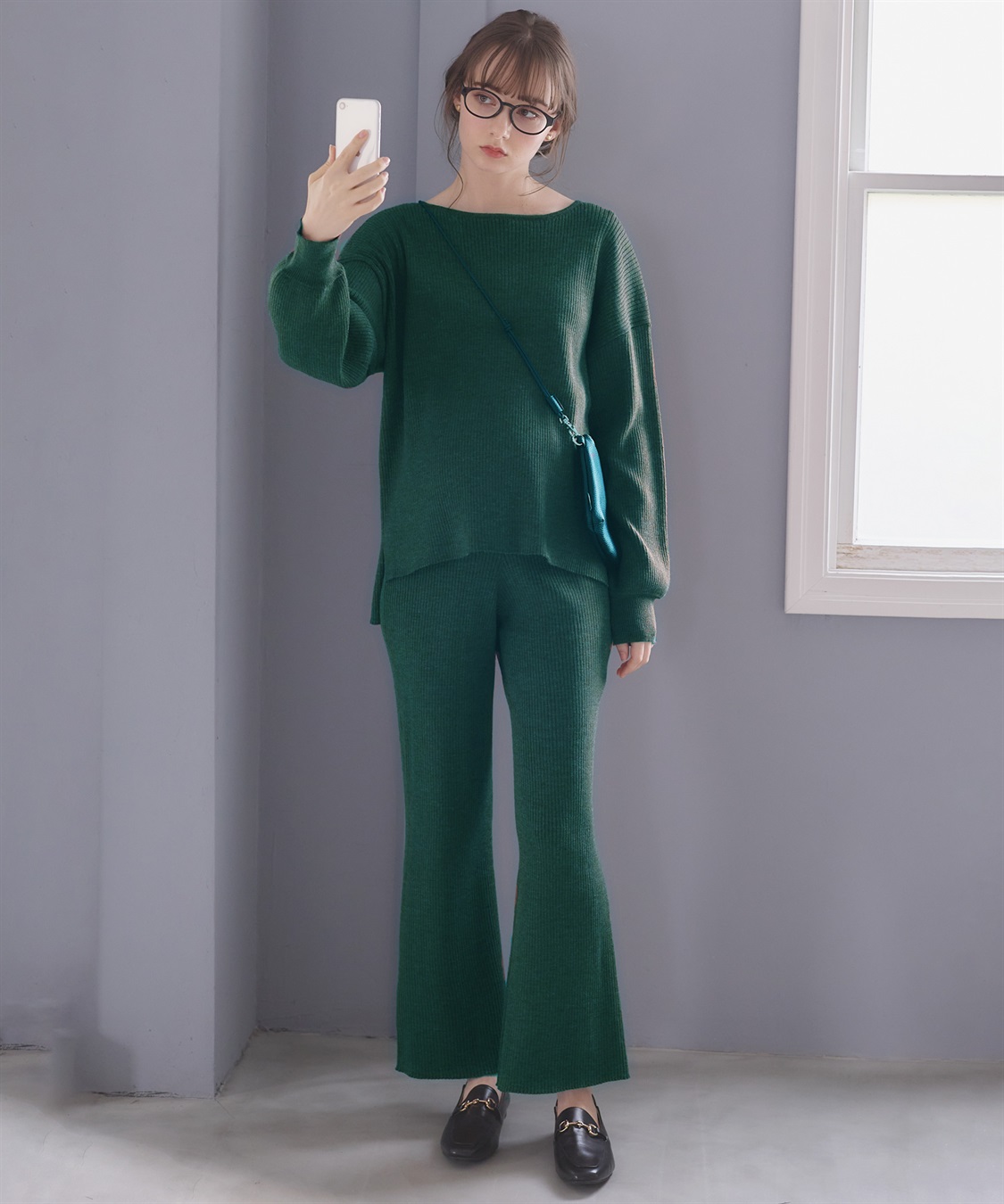 Rosemadame ボリュームスリーブリブニットプルオーバー（マタニティ/授乳服)授乳楽々 妊婦服 産前・産後対応_sub_22