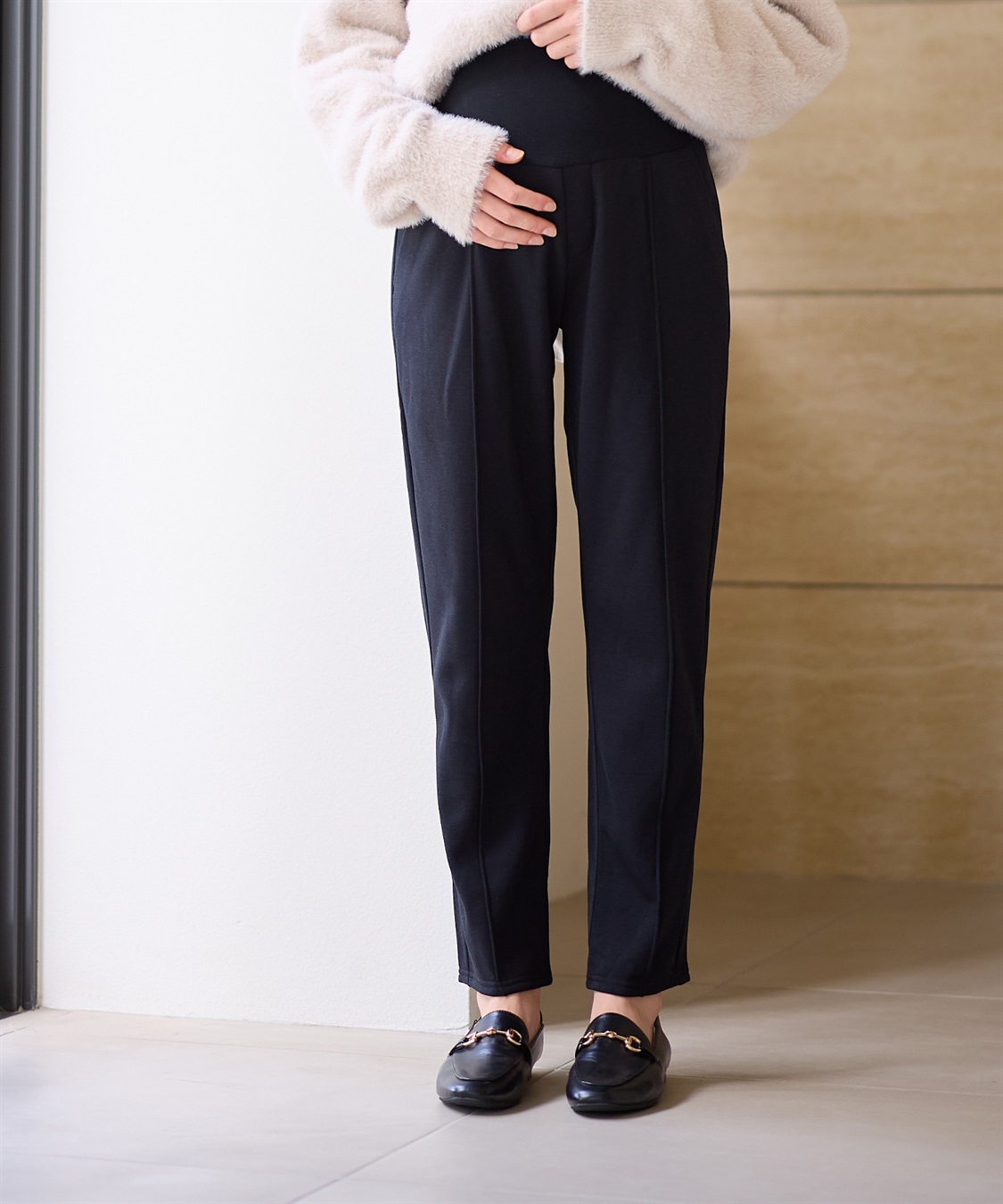 Rosemadame 裏起毛らくちんテーパードパンツ(マタニティ/産前・産後対応)_sub_10