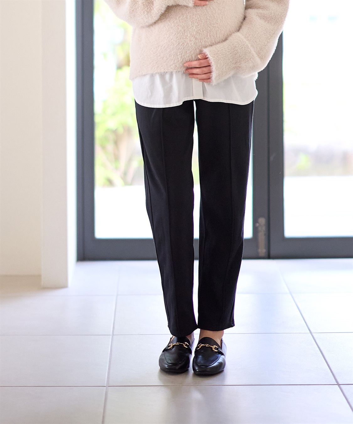 Rosemadame 裏起毛らくちんテーパードパンツ(マタニティ/産前・産後対応)_sub_11