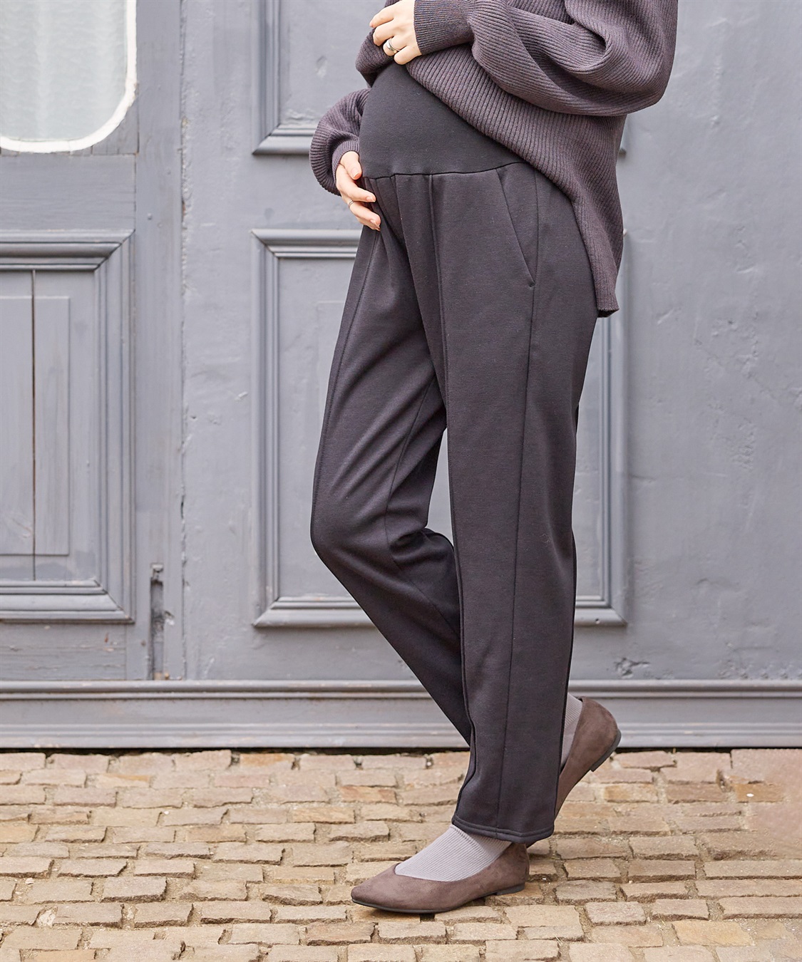 Rosemadame 裏起毛らくちんテーパードパンツ(マタニティ/産前・産後対応)_sub_13