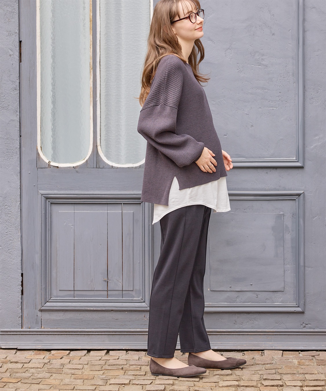 Rosemadame 裏起毛らくちんテーパードパンツ(マタニティ/産前・産後対応)_sub_20