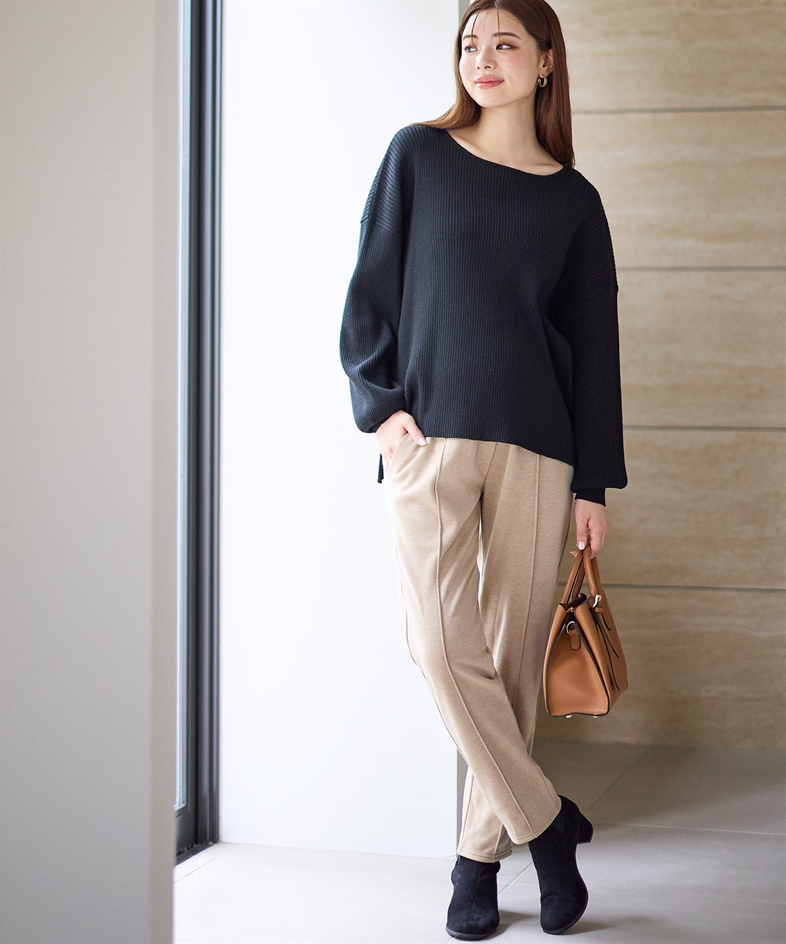 Rosemadame 裏起毛らくちんテーパードパンツ(マタニティ/産前・産後対応)_sub_21