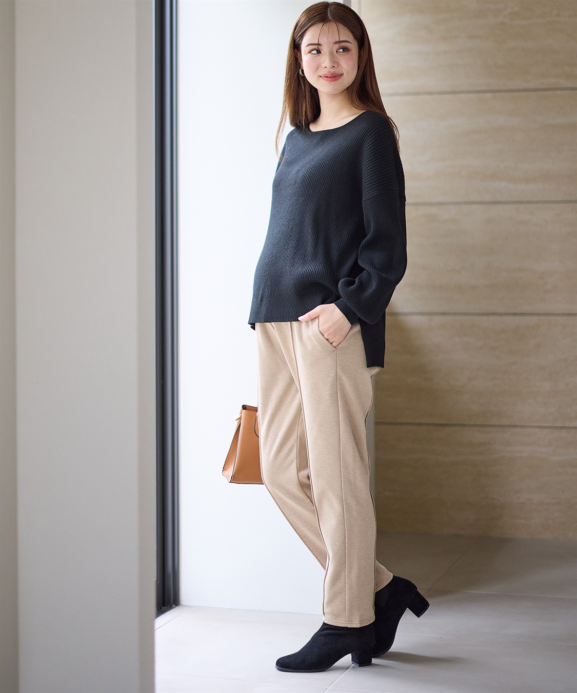 Rosemadame 裏起毛らくちんテーパードパンツ(マタニティ/産前・産後対応)_sub_22