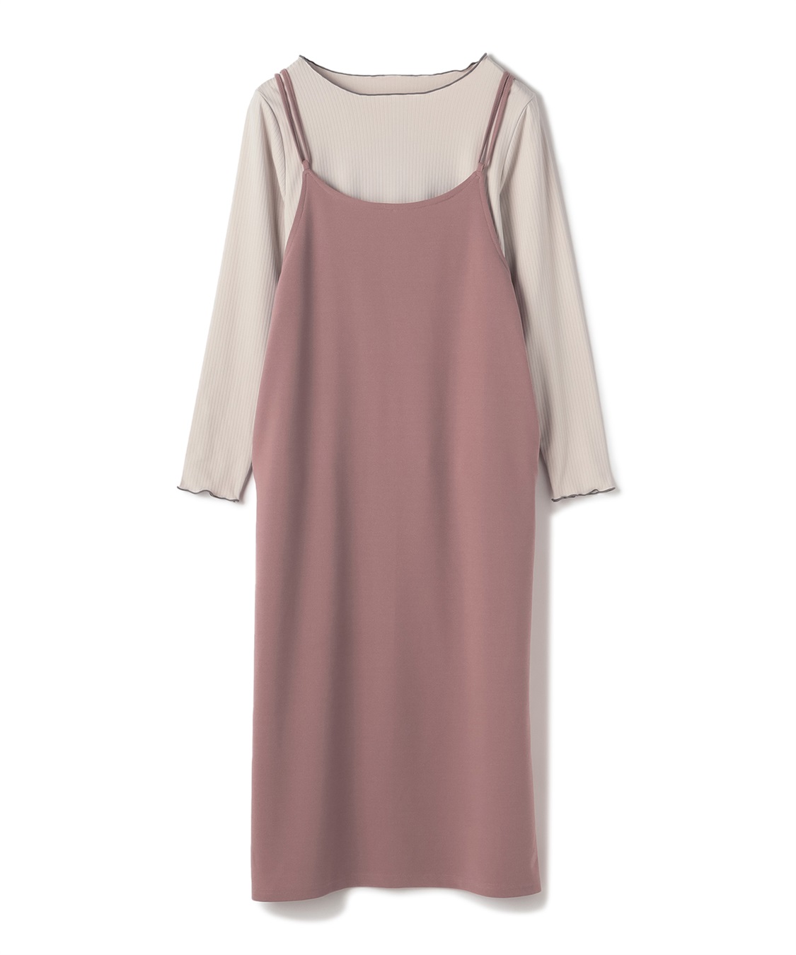 Rosemadame 【セット】スムースキャミワンピ×テレコメロウカットソー(マタニティ/授乳服）授乳楽々 妊婦服 産前・産後対応_sub_16