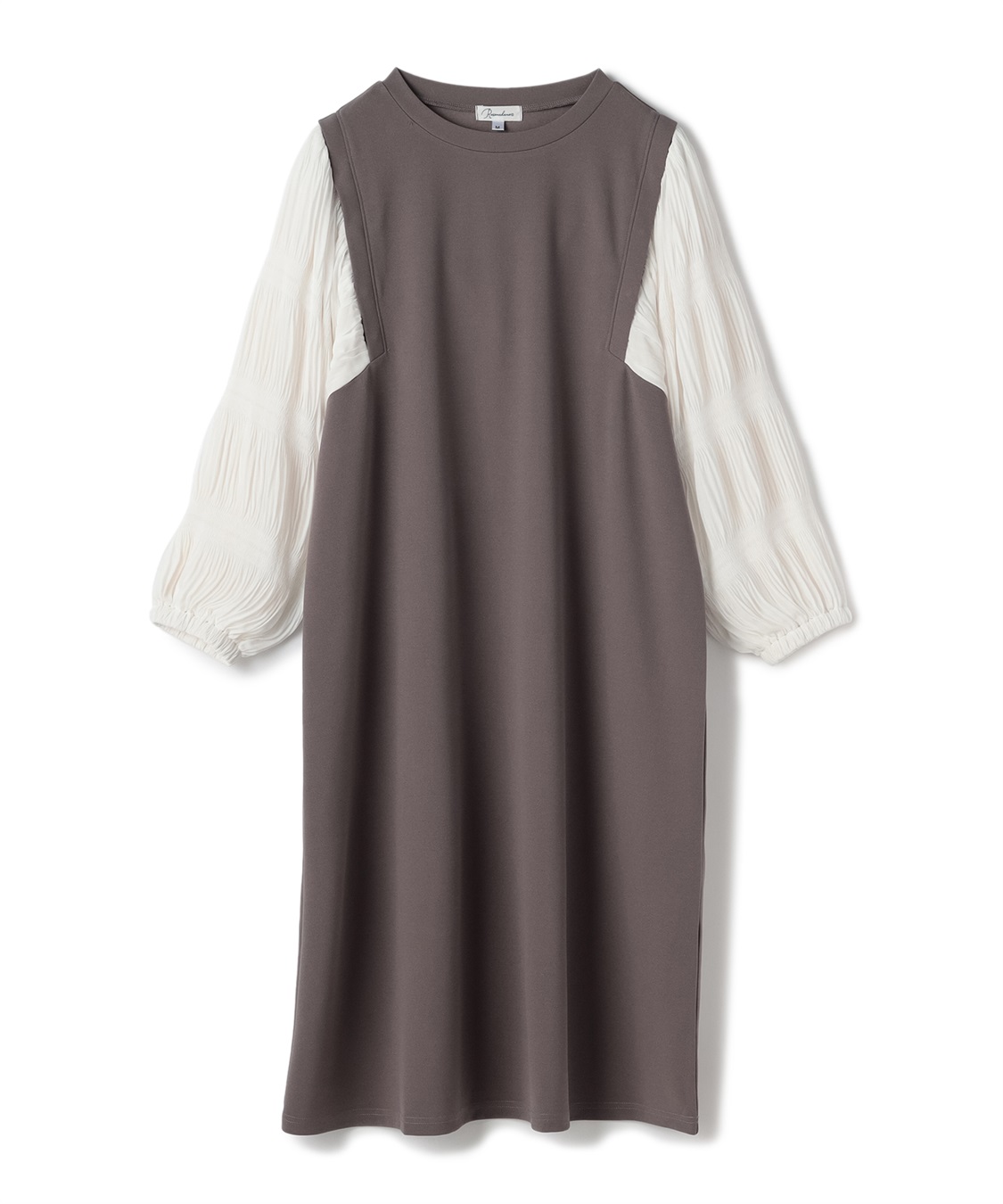 Rosemadame シャーリングスリーブ スムースワンピース(マタニティ/授乳服）授乳口付き 授乳楽々 妊婦服 産前・産後対応_sub_15