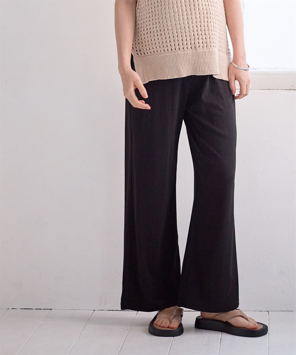 Rosemadame テレコらくちんワイドパンツ（マタニティ/ 妊婦服）産前・産後対応_sub_4