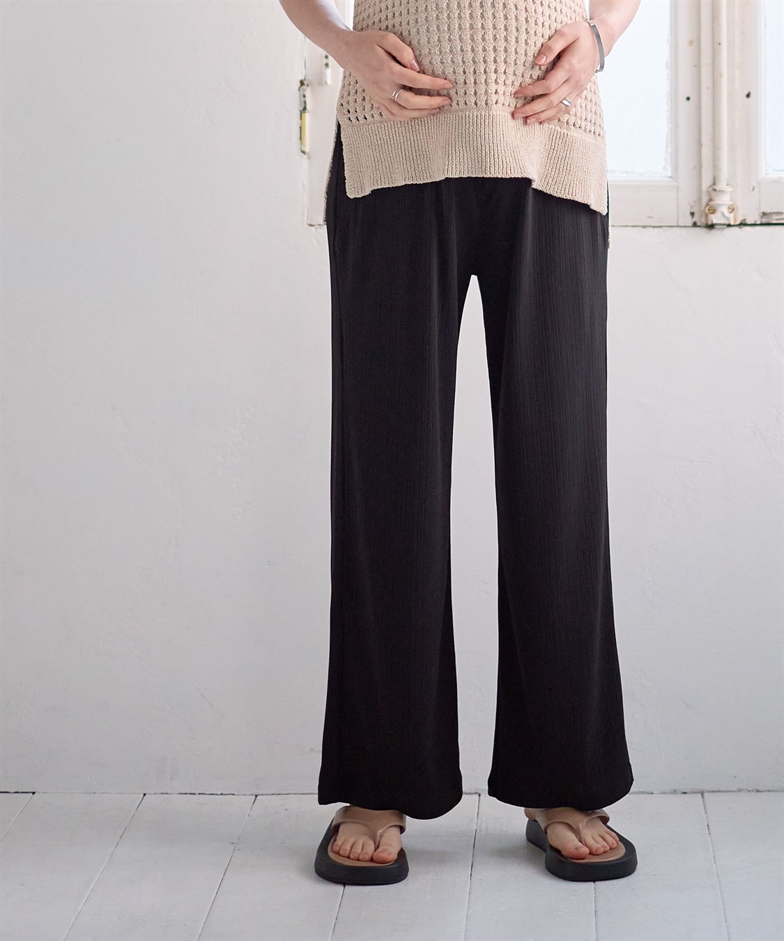 Rosemadame テレコらくちんワイドパンツ（マタニティ/ 妊婦服）産前・産後対応_sub_6