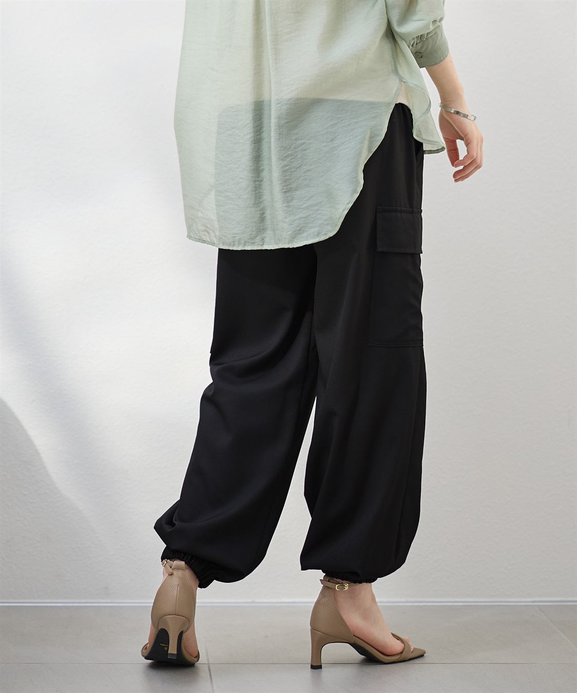 Rosemadame 【撥水加工】エステルツイルカーゴパンツ/ジョガーパンツ（マタニティ　産前・産後対応）_sub_5