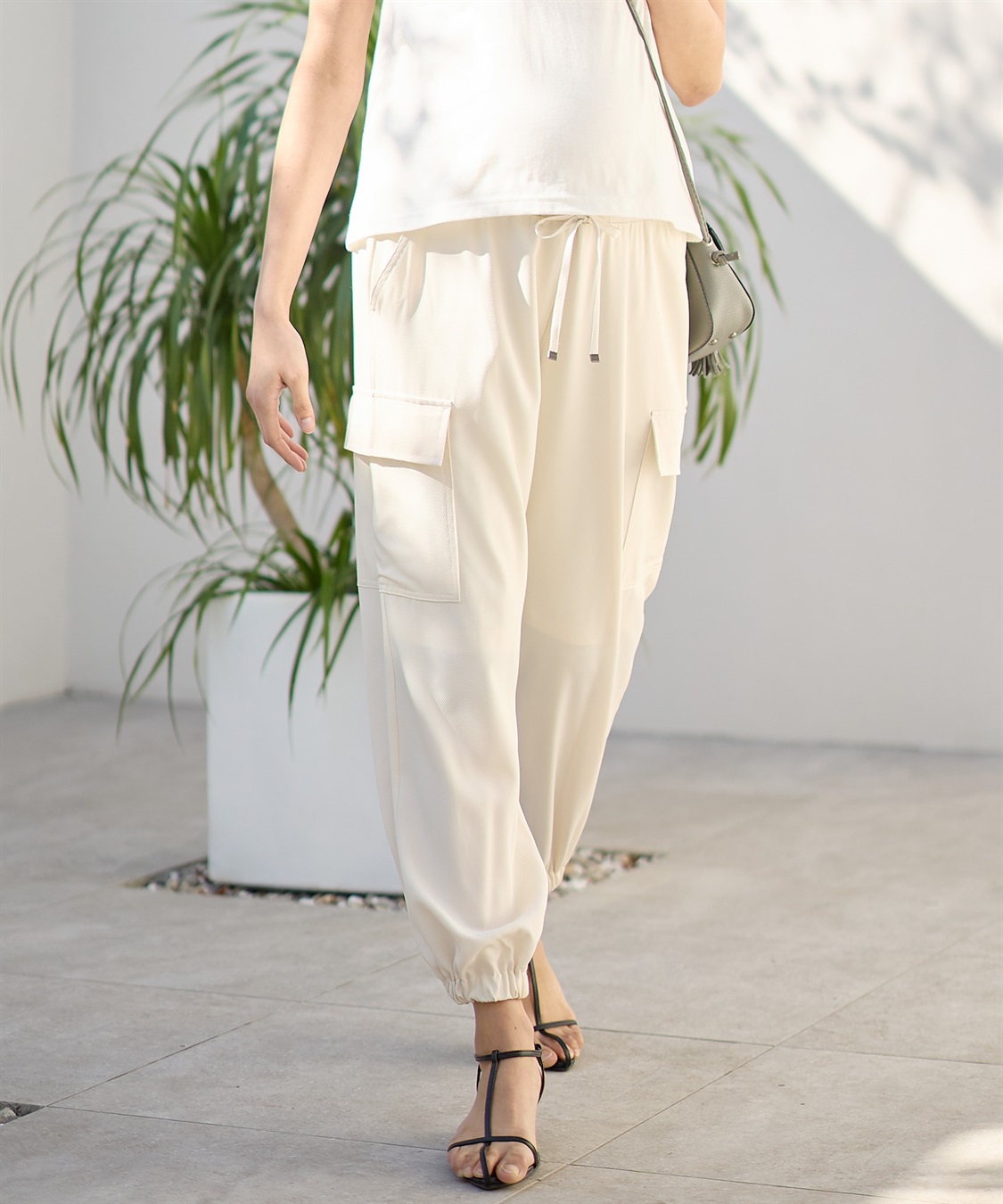 Rosemadame 【撥水加工】エステルツイルカーゴパンツ/ジョガーパンツ（マタニティ　産前・産後対応）_sub_6
