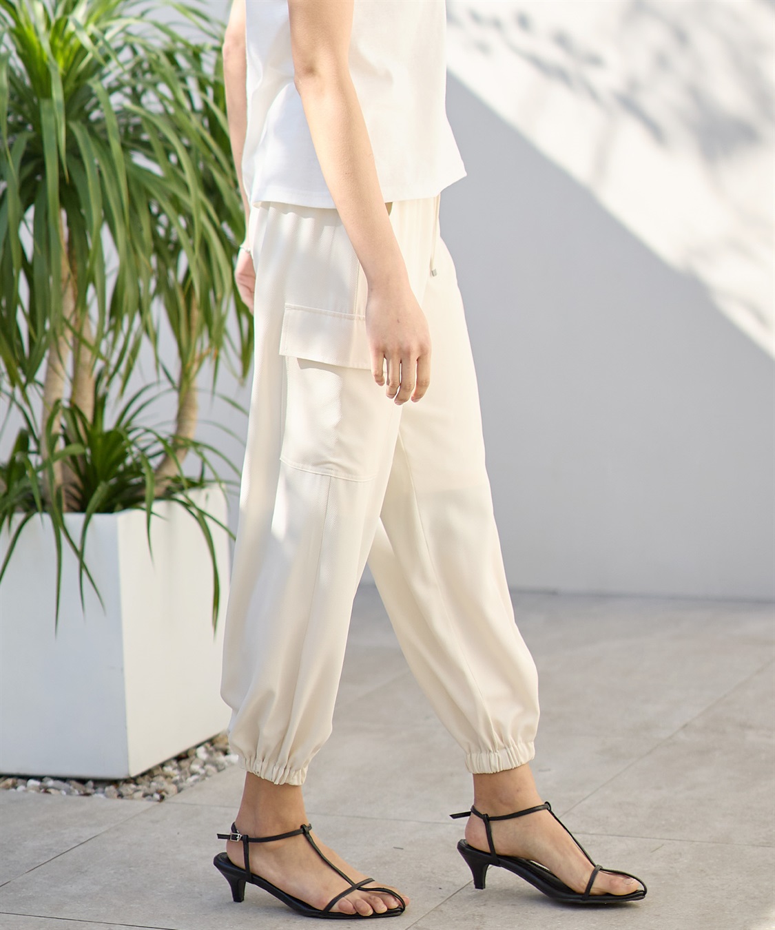 Rosemadame 【撥水加工】エステルツイルカーゴパンツ/ジョガーパンツ（マタニティ　産前・産後対応）_sub_8