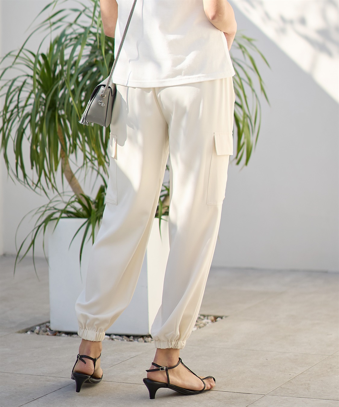 Rosemadame 【撥水加工】エステルツイルカーゴパンツ/ジョガーパンツ（マタニティ　産前・産後対応）_sub_9