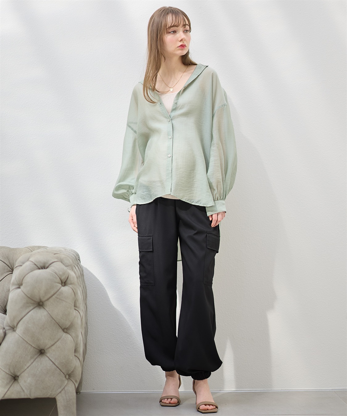 Rosemadame 【撥水加工】エステルツイルカーゴパンツ/ジョガーパンツ（マタニティ　産前・産後対応）_sub_11