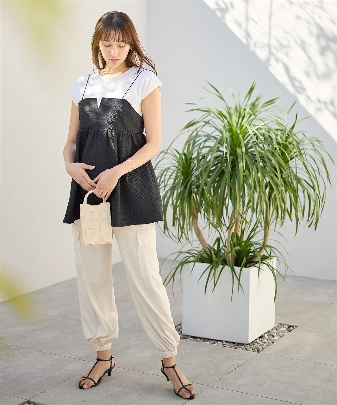 Rosemadame 【撥水加工】エステルツイルカーゴパンツ/ジョガーパンツ（マタニティ　産前・産後対応）_sub_13