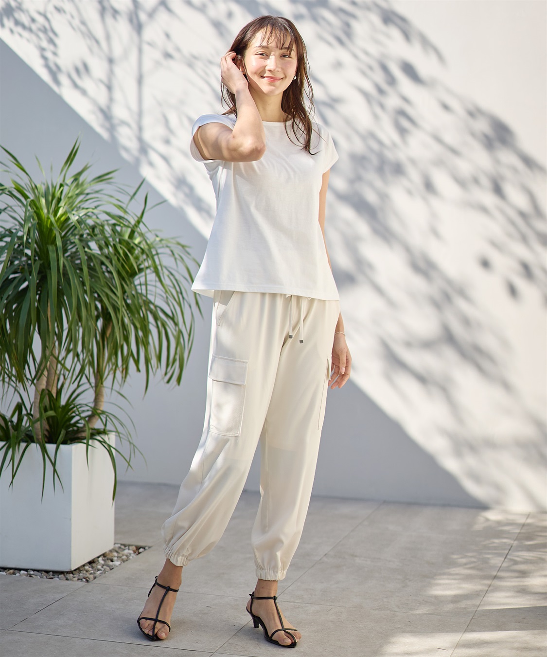 Rosemadame 【撥水加工】エステルツイルカーゴパンツ/ジョガーパンツ（マタニティ　産前・産後対応）_sub_16