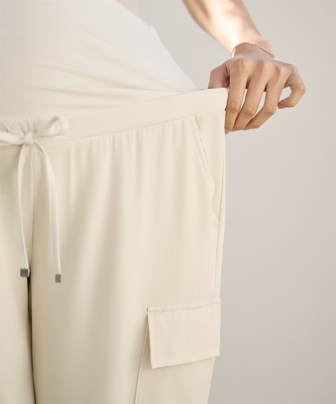 Rosemadame 【撥水加工】エステルツイルカーゴパンツ/ジョガーパンツ（マタニティ　産前・産後対応）_sub_20