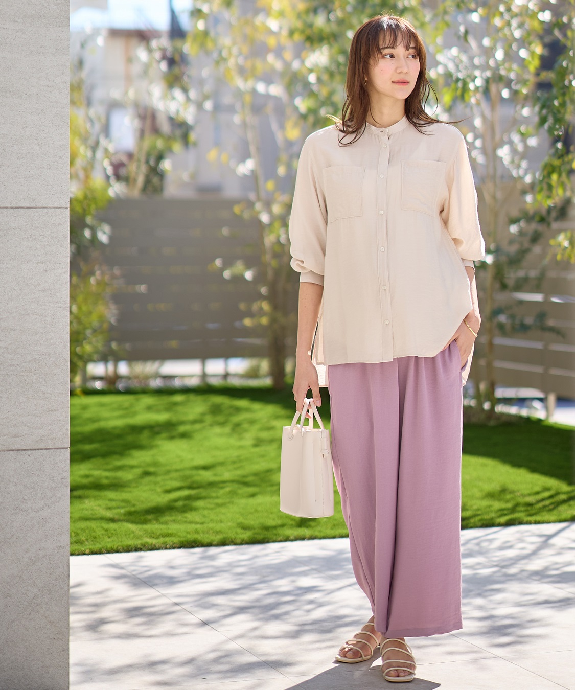 Rosemadame 【接触冷感】リネンライク ゆったりストレートパンツ（マタニティ　産前・産後対応）_sub_17