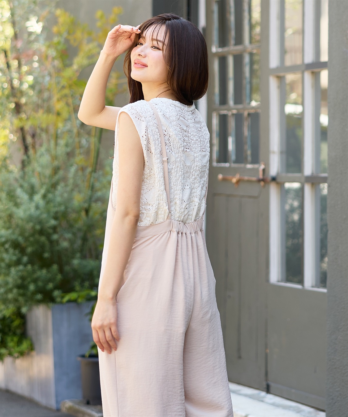 Rosemadame 【接触冷感】リネンライクゆるサロペット(産前・産後対応 マタニティ＆授乳服 ルームウェア)_sub_4