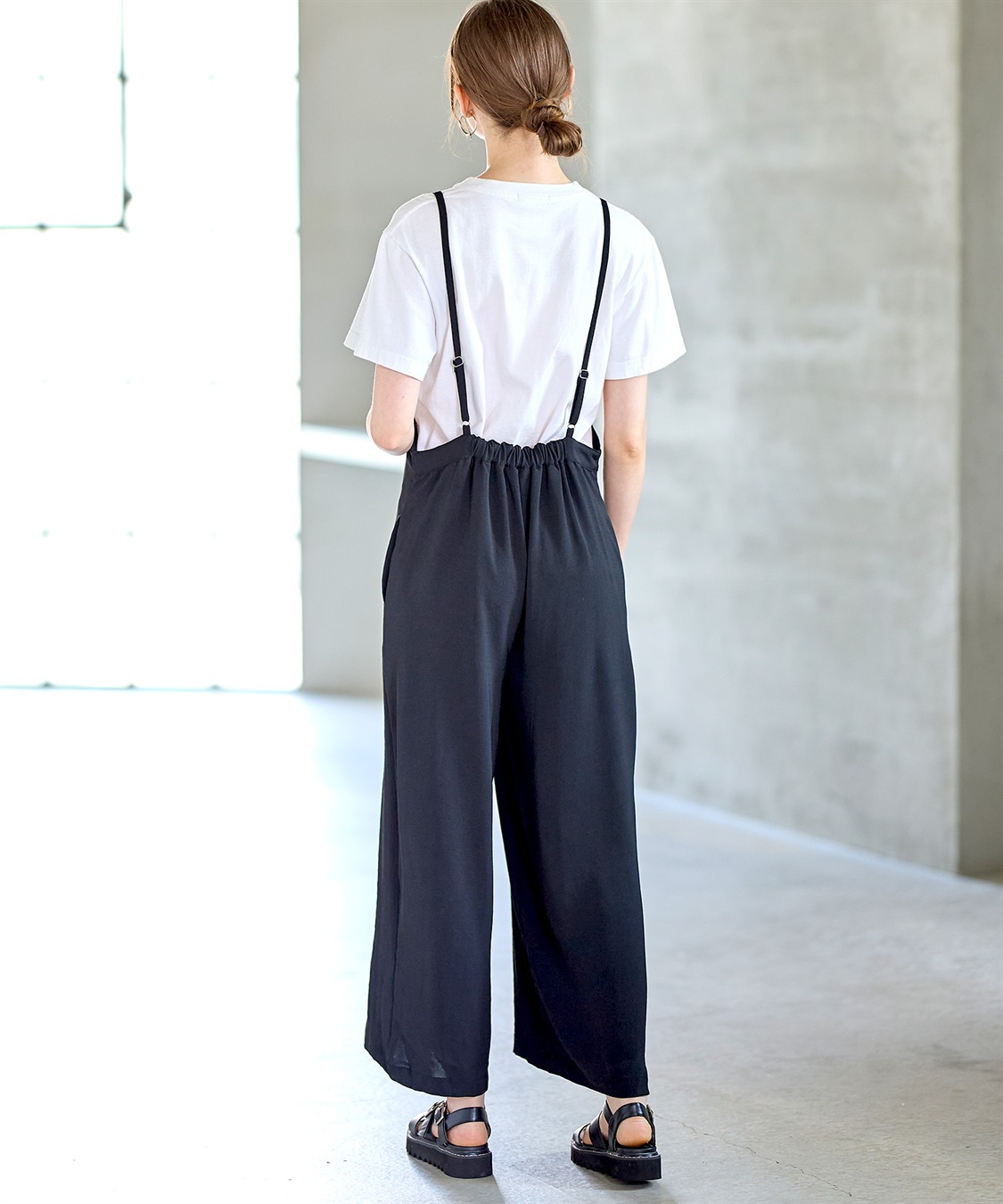 Rosemadame 【接触冷感】リネンライクゆるサロペット(産前・産後対応 マタニティ＆授乳服 ルームウェア)_sub_11